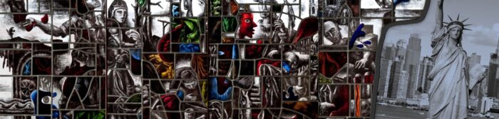 Werk van de nationaal en internationaal bekende Roermondse glazenier Joep Nicolas